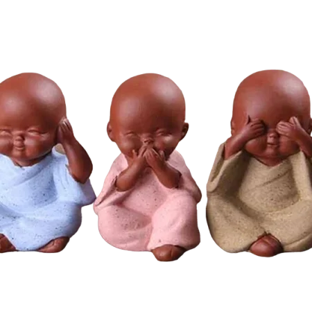 Ensemble 3 Bouddhas (Sourd, Sourd & Muet) 6cm