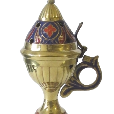 Tribune dorée et bleu
